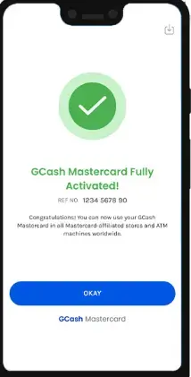 gcash mastercard successfully activated 